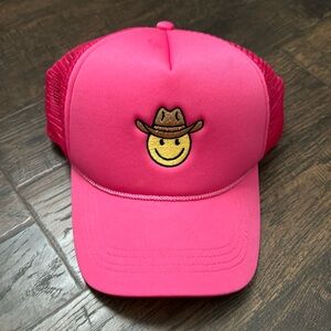 Trucker hat- Pink smile cowboy
